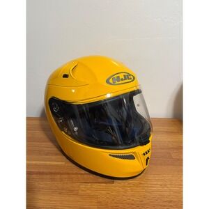 HJC Full Face Motorcycle Helmet Snell M2010 DOT Yellow Size XS FOR DISPLAY